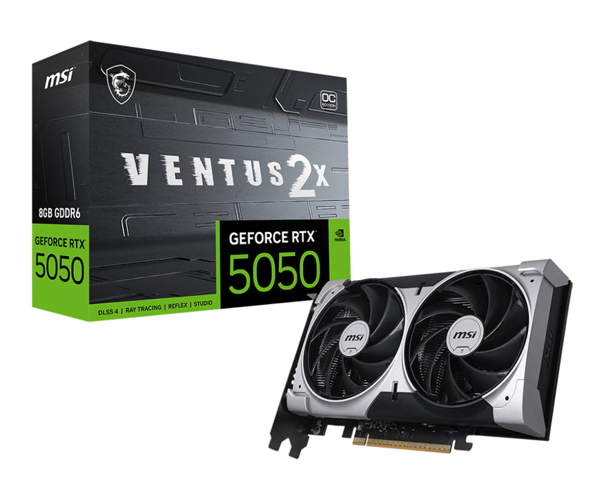 MSI GEFORCE RTX 5050 8G VENTUS 2X OC graphics card