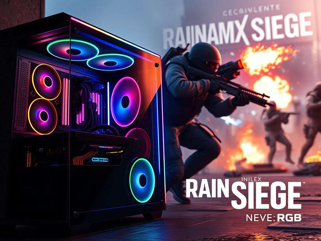 Elevate Your Gaming Experience with the RAINBOX SIX SIEGE X Custom Gaming PCs from Gameforce.ie 🎮💻