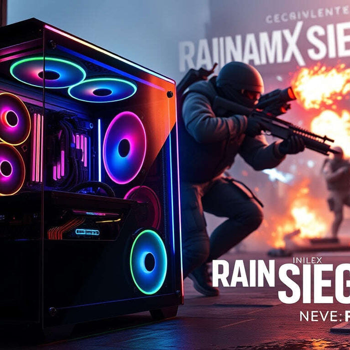 Elevate Your Gaming Experience with the RAINBOX SIX SIEGE X Custom Gaming PCs from Gameforce.ie 🎮💻