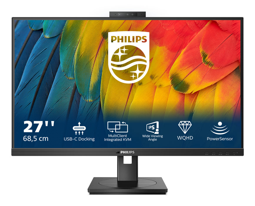 Philips 5000 series 27B1U5601H/00 computer monitor 68.6 cm (27") 2560 x 1440 pixels Quad HD LCD Black