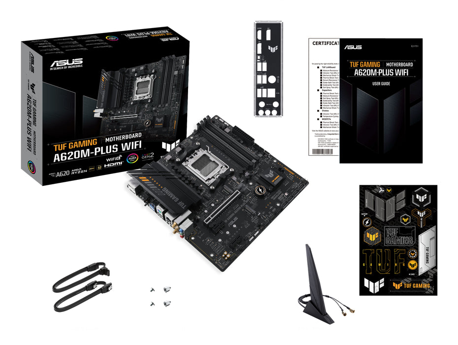 ASUS TUF GAMING A620M-PLUS WIFI AMD A620 Socket AM5 micro ATX