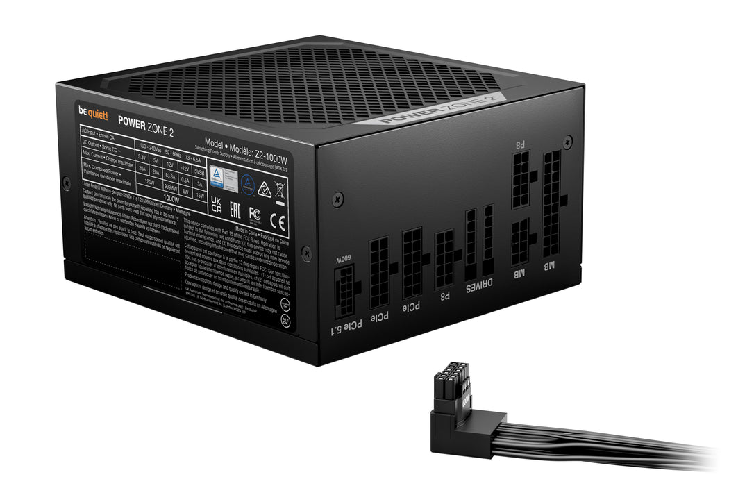 be quiet! POWER ZONE 2 1000W power supply unit 20+4 pin ATX ATX Black