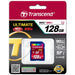 Transcend SD Card SDXC/SDHC Class 10 UHS-I 600x 128GB