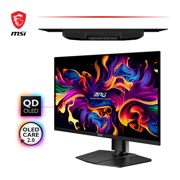 MSI MPG 321URXDE QD-OLED computer monitor 80 cm (31.5") 3840 x 2160 pixels 4K Ultra HD Black