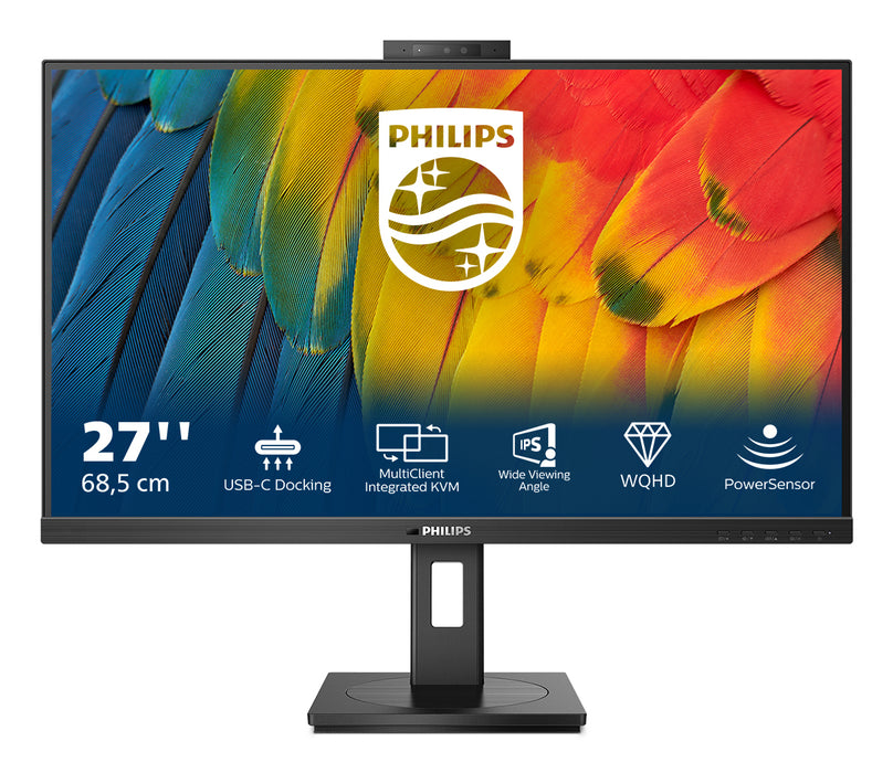 Philips 5000 series 27B1U5601H/00 computer monitor 68.6 cm (27") 2560 x 1440 pixels Quad HD LCD Black