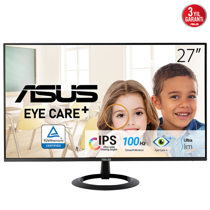 ASUS VZ27EHF computer monitor 68.6 cm (27") 1920 x 1080 pixels Full HD LCD Black