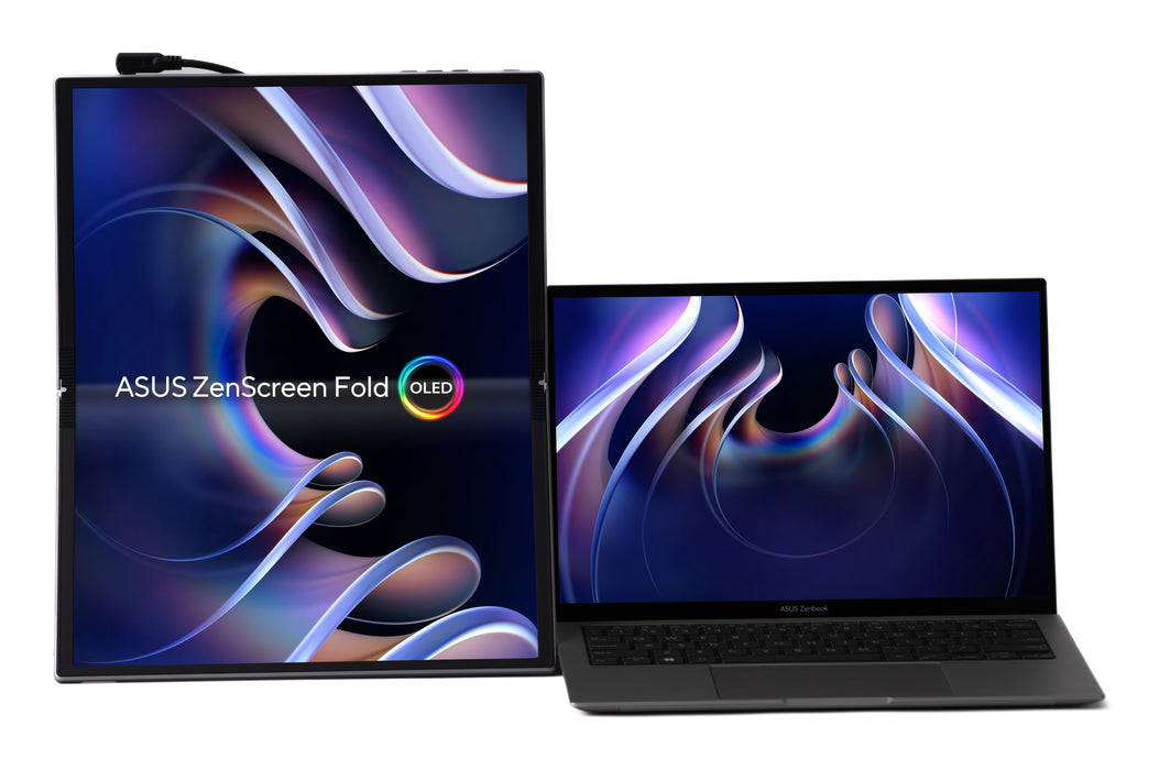 ASUS ZenScreen Fold OLED MQ17QH computer monitor 43.9 cm (17.3") 2560 x 1920 pixels Quad HD Silver