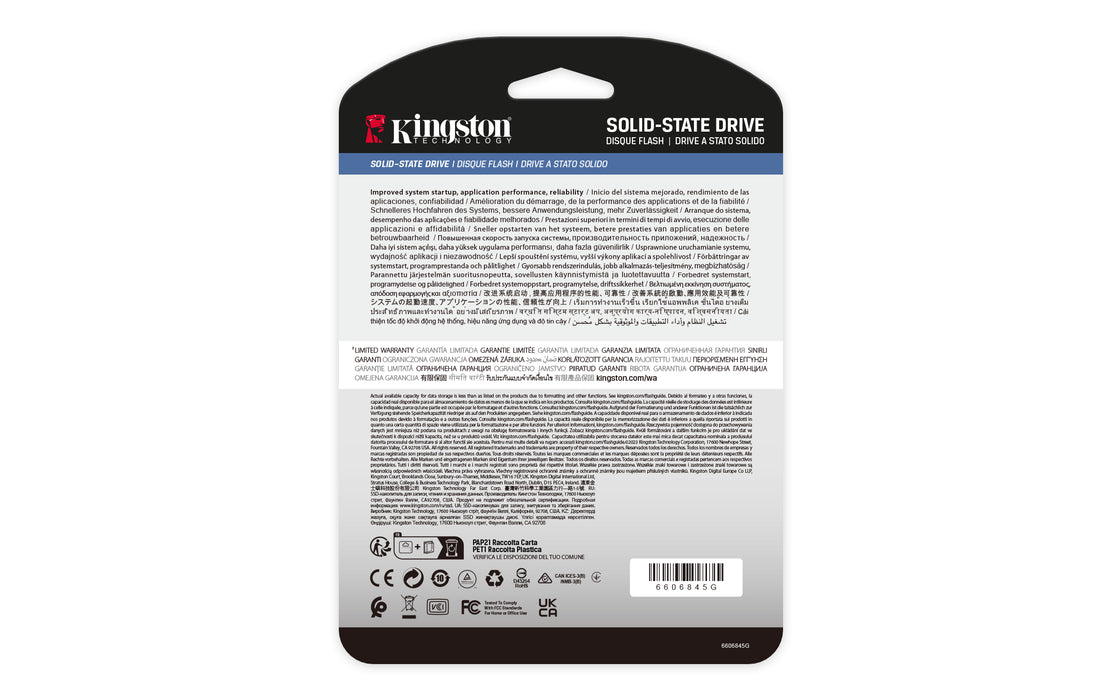 Kingston Technology 7.68TB DC3000ME U.2 PCIe 5.0 NVMe TCG Opal Enterprise SSD