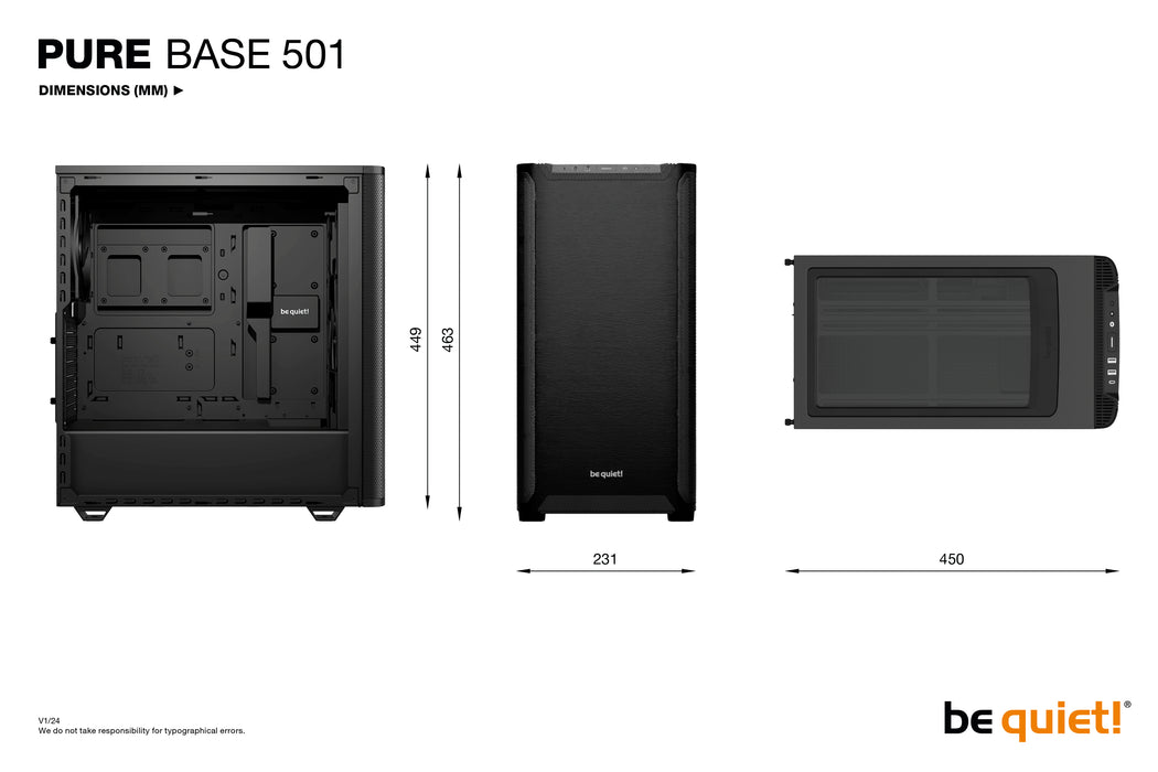 be quiet! PURE BASE 501 Black