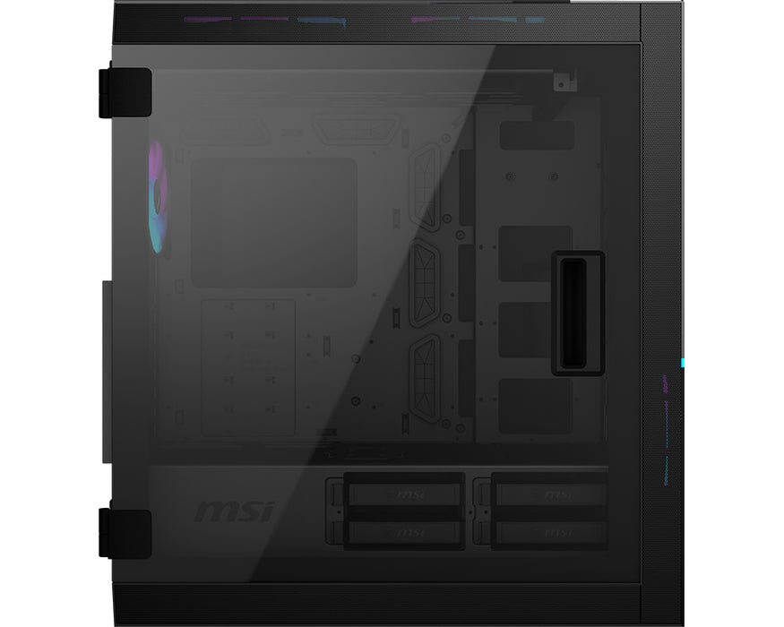 MSI MPG SEKIRA 500X Full Tower Gaming Computer Case 'Black, 3x 200mm ARGB + 1x 200mm + 1x120mm ARGB Fans, Mystic Light Sync, 8 Channel ARGB Hub, USB Type-C, Tempered Glass Panels, E-ATX, ATX, mATX, mini-ITX'