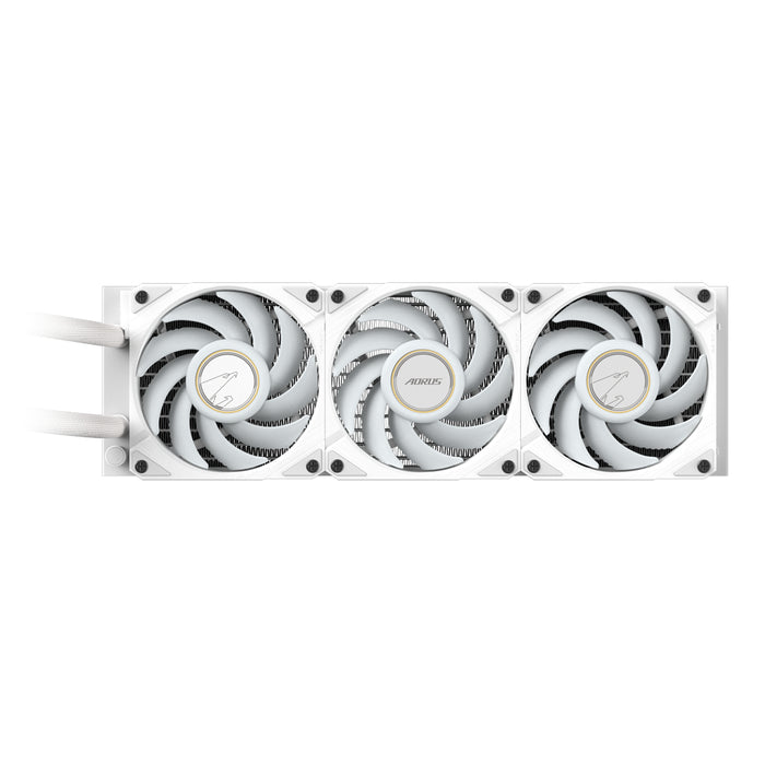 GIGABYTE AORUS WATERFORCE X II 360 ICE AIO Liquid CPU Cooler - 3x120mm ARGB Fans, full-color LCD, DAISY-CHAIN, Intel LGA 1851 and AMD AM5 Compatible