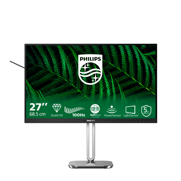 Philips 5000 series 27B2G5500/00 computer monitor 68.6 cm (27") 2560 x 1440 pixels Quad HD LCD Anthracite