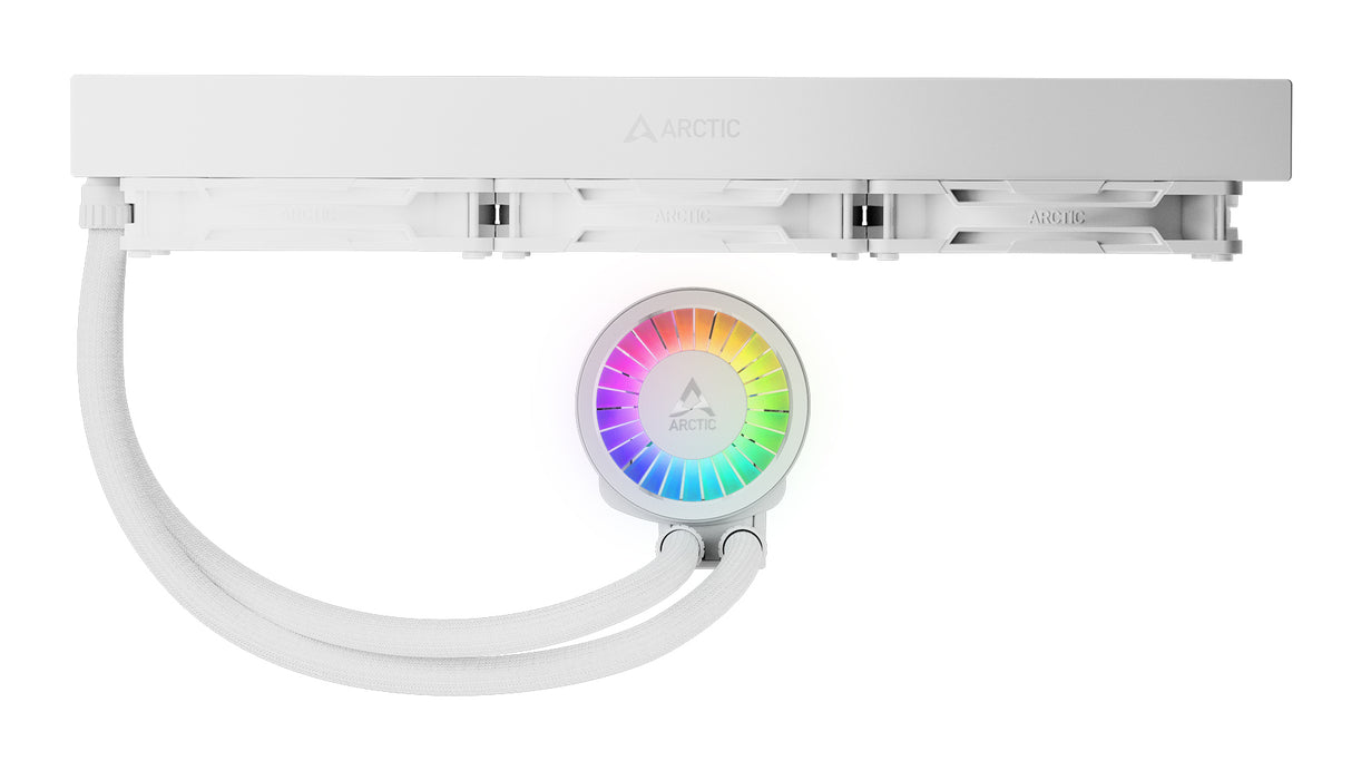 ARCTIC Liquid Freezer III Pro 420 A-RGB (White) - Multi Compatible All-in-One CPU Water Cooler with A-RGB