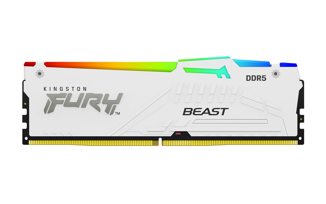 Kingston Technology FURY Beast 32GB 6000MT/s DDR5 CL36 DIMM White RGB EXPO