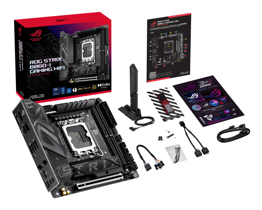 ASUS ROG STRIX B860-I GAMING WIFI Intel B860 LGA 1851 (Socket V1) mini ITX
