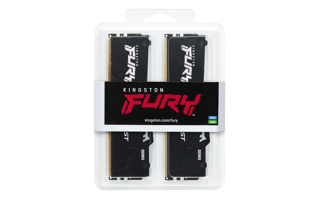 Kingston Technology FURY Beast 128GB 5600MT/s DDR5 CL36 DIMM (Kit of 2) RGB