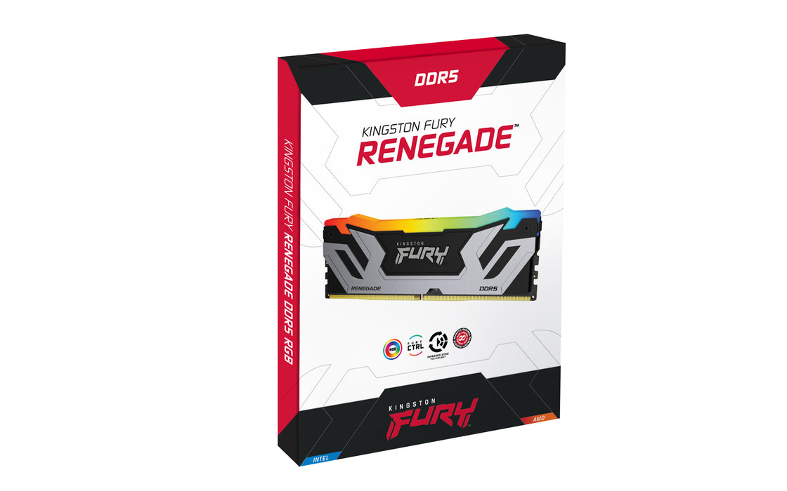 Kingston Technology FURY 24GB 8400MT/s DDR5 CL40 CUDIMM Renegade RGB Silver XMP